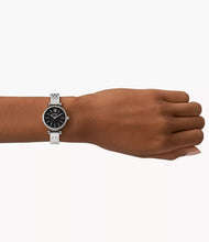 Cargar imagen en el visor de la galería, Reloj para mujer color silver, con dial color negro