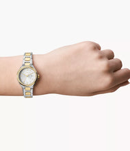 Cargar imagen en el visor de la galería, Reloj para mujer, dos tonos silver & gold, acero inoxidable, case mediano 30 mm.