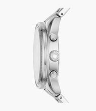 Cargar imagen en el visor de la galería, Reloj para mujer, color silver, acero inoxidable, case mediano 34 mm.