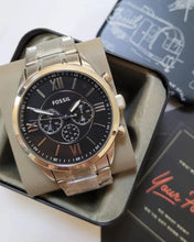 Cargar imagen en el visor de la galería, Reloj para hombre, acero inoxidable, color gold, case grande 48mm.