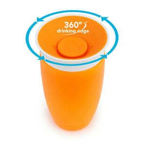 Vaso mágico color naranja 296 ml. para 12 meses en adelante
