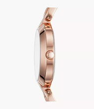 Cargar imagen en el visor de la galería, Reloj para mujer, color rose gold, acero inoxidable, case mediano 32 mm.