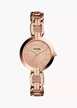 Cargar imagen en el visor de la galería, Reloj para mujer, color rose gold, acero inoxidable, case mediano 32 mm.