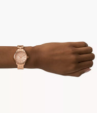 Cargar imagen en el visor de la galería, Reloj para mujer, moderno y sofisticado, rose gold, acero inoxidable, case mediano 30mm.
