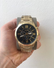 Cargar imagen en el visor de la galería, Reloj para hombre, acero inoxidable, color gold, case grande 48mm.
