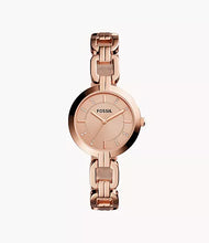 Cargar imagen en el visor de la galería, Reloj para mujer, color rose gold, acero inoxidable, case mediano 32 mm.