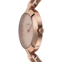 Cargar imagen en el visor de la galería, Reloj para mujer, color rose gold, acero inoxidable, case mediano 32 mm.