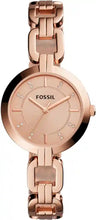 Cargar imagen en el visor de la galería, Reloj para mujer, color rose gold, acero inoxidable, case mediano 32 mm.