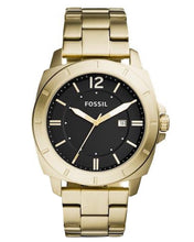 Cargar imagen en el visor de la galería, Reloj para hombre, color gold, acero inoxidable cepillado. Case grande 45mm.