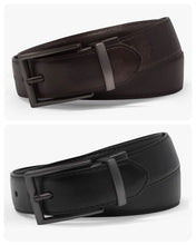 Cargar imagen en el visor de la galería, Cinturón de cuero para hombre, reversible negro/marrón, marca Steve Madden, estilo casual y de vestir para uso diario. Modelo A
