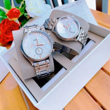 Cargar imagen en el visor de la galería, Fossil dúo, set de relojes para hombre y mujer