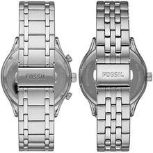 Cargar imagen en el visor de la galería, Fossil dúo, set de relojes para hombre y mujer