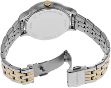 Cargar imagen en el visor de la galería, Reloj para mujer bicolor silver y gold, acero inoxidable. De lujo, con cristal facetado. Case mediano 34mm.