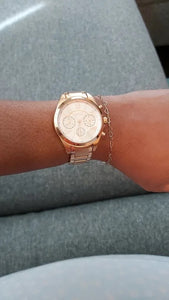 Reloj para mujer acero inoxidable, case grande 40 mm