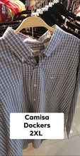 Cargar imagen en el visor de la galería, Camisa mangas largas Dockers talla 2XL