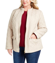 Cargar imagen en el visor de la galería, Chaqueta para mujer Elegant Plus / color beige talla 3X (3XL/4XL)
