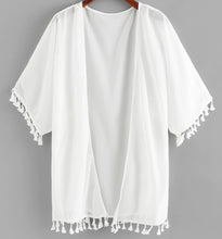 Cargar imagen en el visor de la galería, Kimono color blanco tallas L y XL
