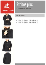 Cargar imagen en el visor de la galería, Chaqueta para mujer Stripes Plus/ Negro