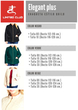 Cargar imagen en el visor de la galería, Chaqueta para mujer Elegant Plus/ color verde oscuro talla 3X (3XL/4XL)