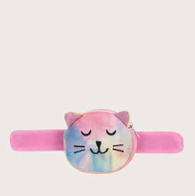 Cargar imagen en el visor de la galería, Monedero pulsera con diseño de gato, con banda slap
