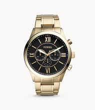 Cargar imagen en el visor de la galería, Reloj para hombre, acero inoxidable, color gold, case grande 48mm.