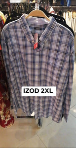 Camisa mangas largas IZOD talla 2XL/3XL