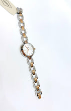 Cargar imagen en el visor de la galería, Reloj para mujer, dos tonos silver &amp; gold, acero inoxidable, case mediano 32 mm.
