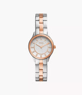 Reloj para mujer, dos tonos silver & rose gold, acero inoxidable, case mediano 30 mm.