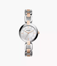 Cargar imagen en el visor de la galería, Reloj para mujer, dos tonos silver &amp; gold, acero inoxidable, case mediano 32 mm.
