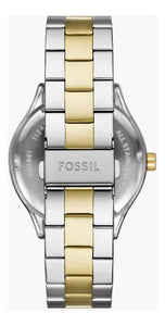Reloj para hombre de tres agujas, de acero inoxidable bicolor. Case 44mm.