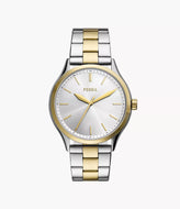 Reloj para hombre de tres agujas, de acero inoxidable bicolor. Case 44mm.