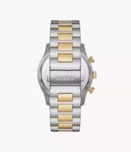 Cargar imagen en el visor de la galería, Reloj para hombre, color silver con detalles color gold, acero inoxidable, Case grande 45mm.
