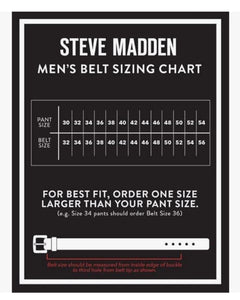 Cinturón de cuero para hombre, reversible, negro/marron, marca Steve Madden, estilo casual y de vestir para uso diario. Modelo B