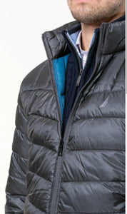 Chaqueta para hombre Nautica talla XL color gris oscuro