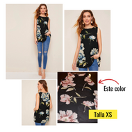 Blusa larga sin mangas tallas XS, M y XL (Shein Premium)
