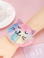 Set 6 unidades Monedero pulsera con diseño de gato, con banda slap
