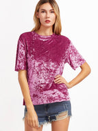 Blusa rosa velvet XS