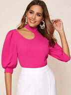 Blusa fucsia neón tallas S, M y L  (Shein Premium)
