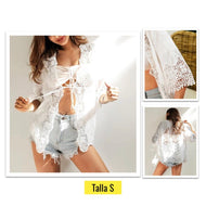Kimono blanco S