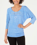 Blusa con collar talla M (Americana)