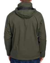 Cargar imagen en el visor de la galería, Chaqueta térmica, a prueba de agua, para hombre, marca IZOD talla XL color verde oscuro
