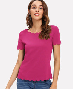 Blusa color fucsia talla S (Shein Premium)