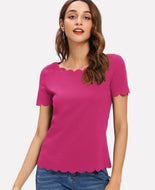 Blusa color fucsia talla S (Shein Premium)