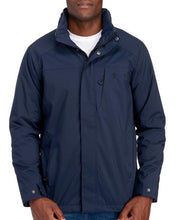 Cargar imagen en el visor de la galería, Chaqueta térmica, a prueba de agua, para hombre, marca IZOD, color azul marino, talla S
