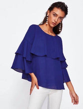 Cargar imagen en el visor de la galería, Blusa mangas campana talla S (Shein Premium)
