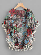 Kimono estampado talla S (Shein Premium)